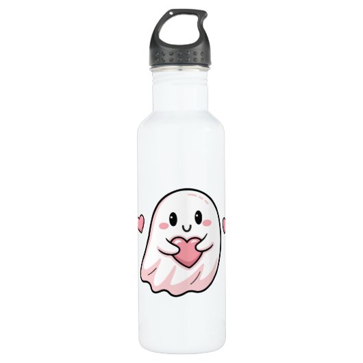 Cute ghost boo waterfles  (Voorkant)
