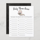 Cute Ghost Boy Baby Name Shower Game (Voorkant / Achterkant)
