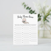 Cute Ghost Boy Baby Name Shower Game (Staand voorkant)