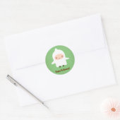 Cute Ghost Boy niet zo eng Halloween Ronde Sticker (Envelop)