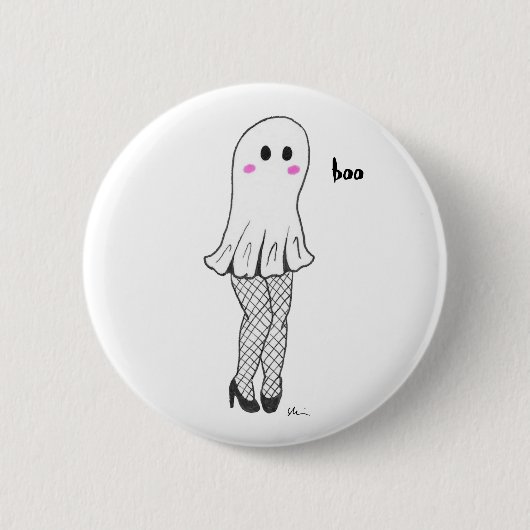Cute Ghost Button (Voorkant)