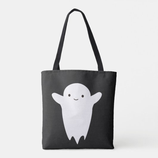 Cute Ghost Canvas tas (Achterkant)