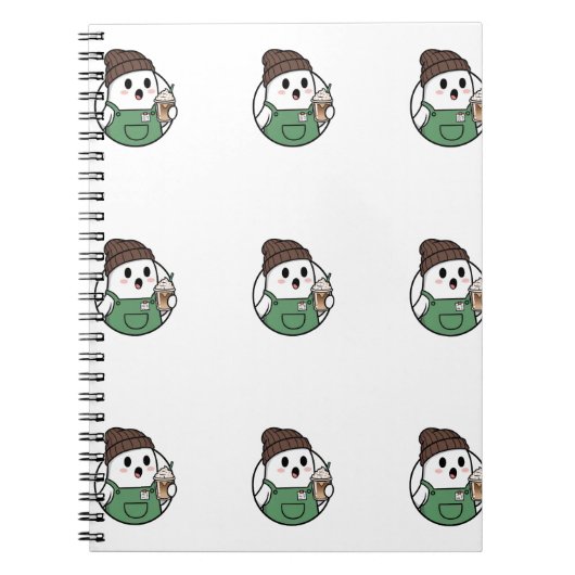 Cute Ghost Coffee Notebook Notitieboek (Voorkant)
