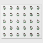 Cute Ghost Coffee Paper Cup – Funny Cartoon Dispos Cadeaupapier (Vlak)