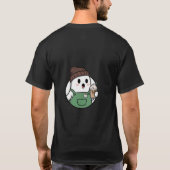Cute Ghost Coffee T-Shirt (Achterkant)