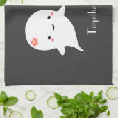 Cute Ghost Couple Theedoek (Gevouwen)