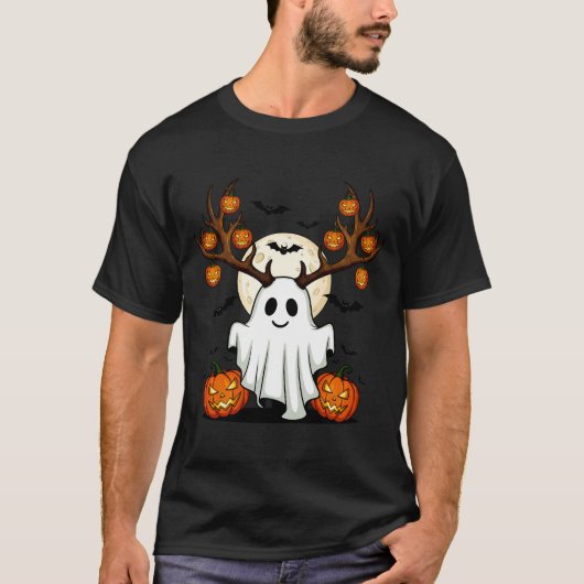 Cute Ghost Deer T-shirt (Voorkant)