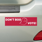 Cute Ghost Don't Boo, stem! Bumpersticker (Op auto)