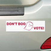 Cute Ghost Don't Boo, stem! Bumpersticker (Op auto)