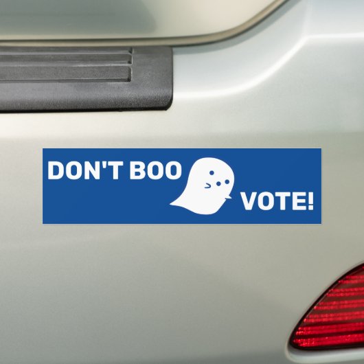 Cute Ghost Don't Boo, stem! Bumpersticker (Op auto)