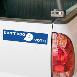 Cute Ghost Don't Boo, stem! Bumpersticker