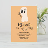 Cute Ghost Doodle Halloween Elke dag van de leefti Kaart (Staand voorkant)