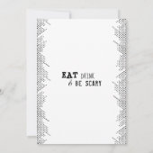 Cute Ghost Eat Drink is eng Halloween Costume Kaart (Achterkant)