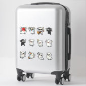 Cute Ghost Emoji Sticker Pack (Koffer)