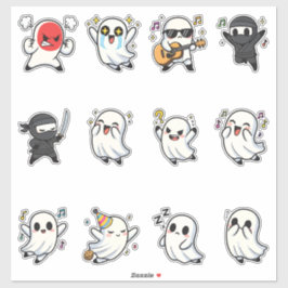 Cute Ghost Emoji Sticker Pack