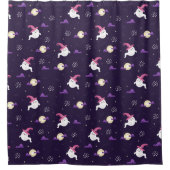 Cute Ghost en Moons Douchegordijn (Voorkant)