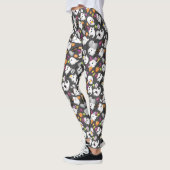 Cute Ghost en Tomb Stones Halloween Leggings (Links)