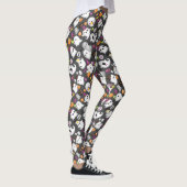 Cute Ghost en Tomb Stones Halloween Leggings (Rechts)