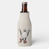 Cute ghost enjoying flesjeskoeler (Fles Voorkant)