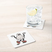 Cute ghost enjoying kartonnen onderzetters (Insitu)