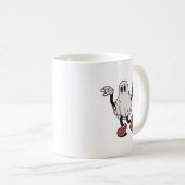 Cute ghost enjoying koffiemok (Voorkant rechts)