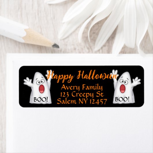 Cute Ghost Etiket (Insitu)