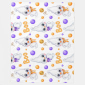 Cute Ghost Fleece Deken (Voorkant)
