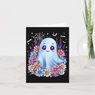 Cute Ghost Flower Halloween Kostuum Meisje Vrouwen Kaart