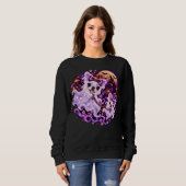 Cute Ghost Frenchie Moeder Halloween Sweatshirt (Voorkant volledig)