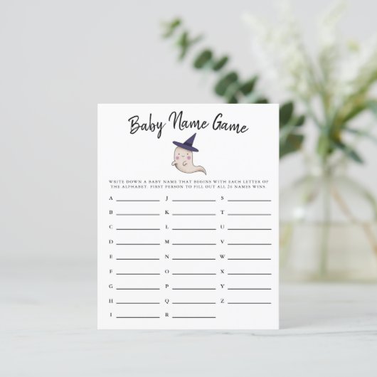 Cute Ghost Girl Name Shower Game (Staand voorkant)