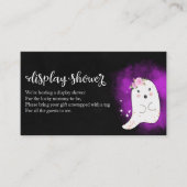 Cute Ghost Halloween Baby shower Display Shower En Informatiekaartje (Voorkant)