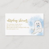 Cute Ghost Halloween Baby shower Display Shower En Informatiekaartje (Voorkant)