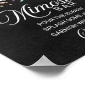 Cute Ghost Halloween Baby shower Mimosa Bar Sign. Poster (Hoek)