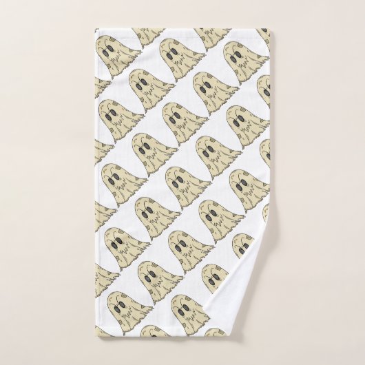 Cute Ghost Halloween Bad Handdoek (Handdoek)