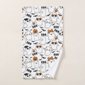 Cute Ghost Halloween Bath Towel Set Bad Handdoek (Handdoek)