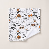 Cute Ghost Halloween Bath Towel Set Bad Handdoek (Wasdoekje)