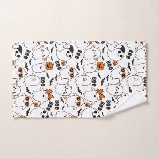 Cute Ghost Halloween Bath Towel Set Bad Handdoek (Handdoek)