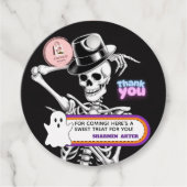 Cute Ghost Halloween Bedankjes Favor Taggen Labels (Voorkant)