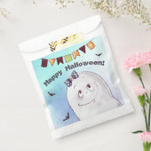 Cute Ghost Halloween Bedankzakje (Gezegeld)