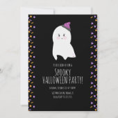Cute Ghost Halloween Birthday Costume Spooky Party Kaart (Voorkant)