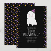 Cute Ghost Halloween Birthday Costume Spooky Party Kaart (Voorkant / Achterkant)