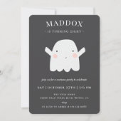 Cute Ghost Halloween Birthday Party Kaart (Voorkant)