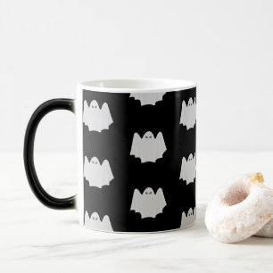 Cute Ghost Halloween Black en White Pattern Mok
