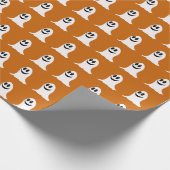 Cute Ghost Halloween Cadeaupapier (Hoek)