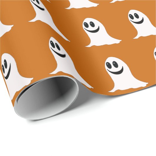 Cute Ghost Halloween Cadeaupapier (Rol Hoek)