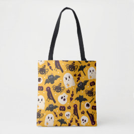 CUTE GHOST HALLOWEEN CANVAS TAS
