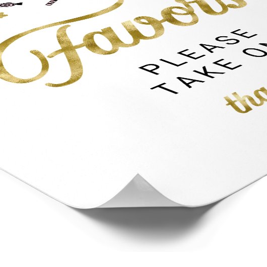 Cute Ghost Halloween Girl Baby shower Favors Sign Poster (Hoek)