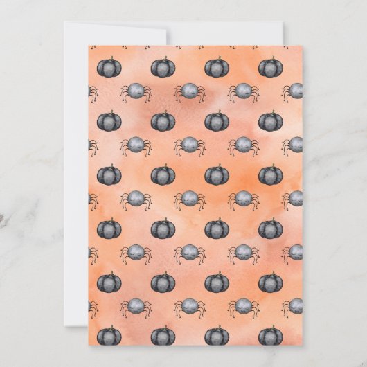 Cute Ghost Halloween Kaart (Achterkant)