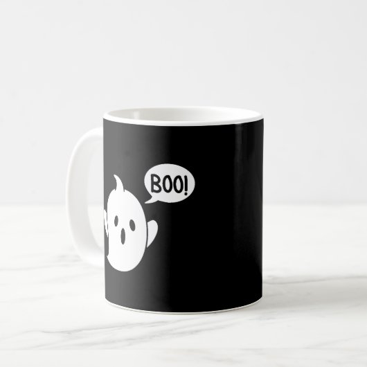 Cute Ghost Halloween Koffiemok (Voorkant links)