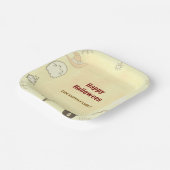 Cute Ghost Halloween Paper-Borden Papieren Bordje (Gebogen)